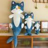 Cat Plush Shark Pillow Toy Soft Filled Doll Stuffed Animal Cozy Home Decor Gift