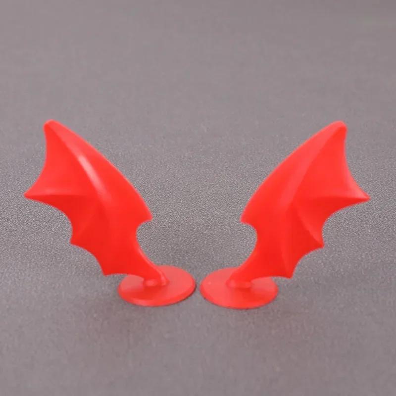 Multicolor Motorcycle Decoration Helmet Devil Horns Electric Bike Car Styling Helmet Stickers Long Short Parts Accessories Tools