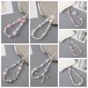 Bow Mobile Phone Bead Chain Love Mobile Phone Lanyard Hanging Rope Bead Phone Strap  Jewelry