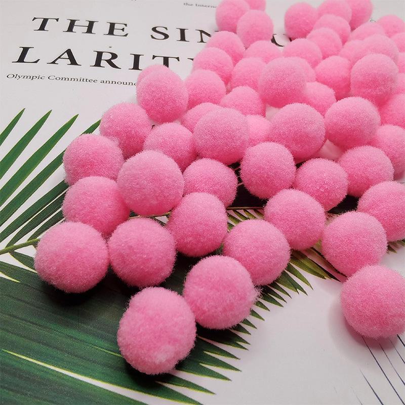 Разноцветные эластичные помпоны для поделок своими руками для детей - плюшевые, красочные шарики для творческих проектов и украшений