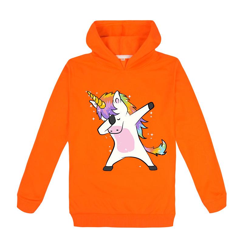Милые толстовки с единорогом, детский повседневный свитер, детская одежда, толстовки с длинными рукавами, детские топы, кофты