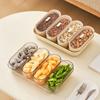 Moisture-proof Snack Dry Fruit Tray Plastic Dessert Container Fruit Bowl Snack Storage Tray  Travel