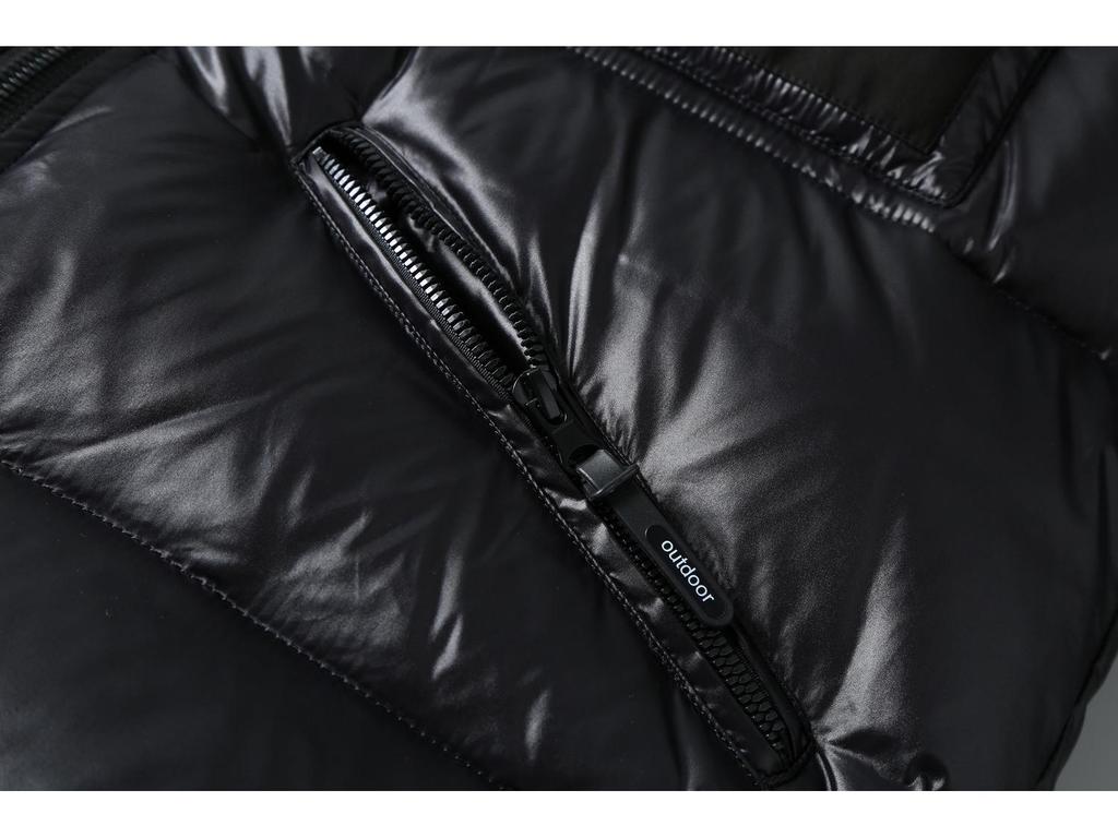 Мужская модная блестящая зимняя пуховая куртка