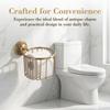 Wall Mounted Toilet Roll Holder Copper Toilet Paper Holder Tissue Holder  Bathroom Organization