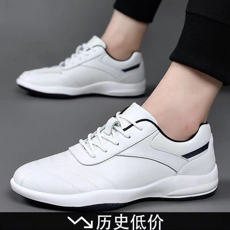 Spring New Men's Casual Leather Shoes Men Autumn Fashion Men Sneaker Wear-resistant Soft Sole Outdoor Sneakers Walking Shoes Man