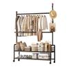 LNYCJP Clothes Rack with 2 Mesh Pipe Clothes Coat Clothing Easy Rainy Season 90cm Wide X 35cm Deep X 176cm High Shelves, Rack, Rack, Rack, Assembly,