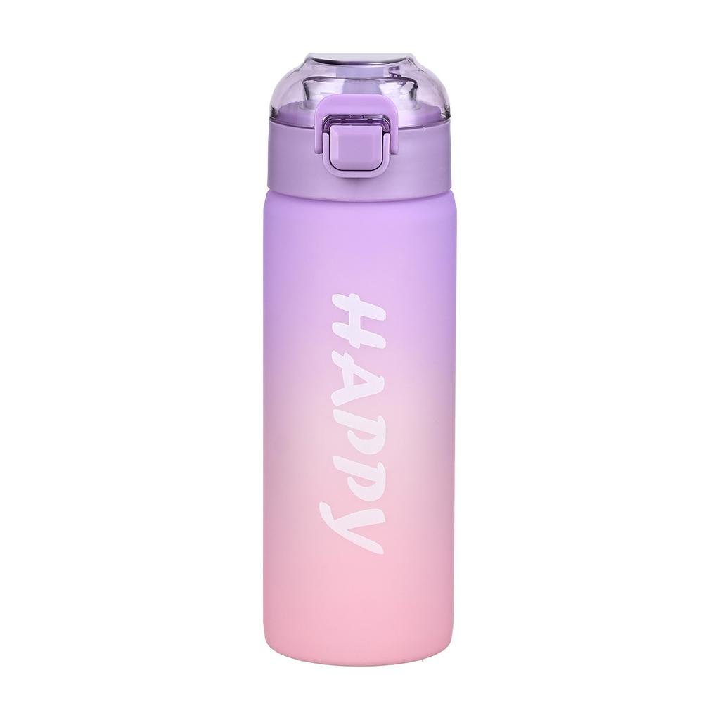 650ml Sports Water Bottle High-grade Frosted Gradient Color Water Cup Cross-border Outdoor Portable Water