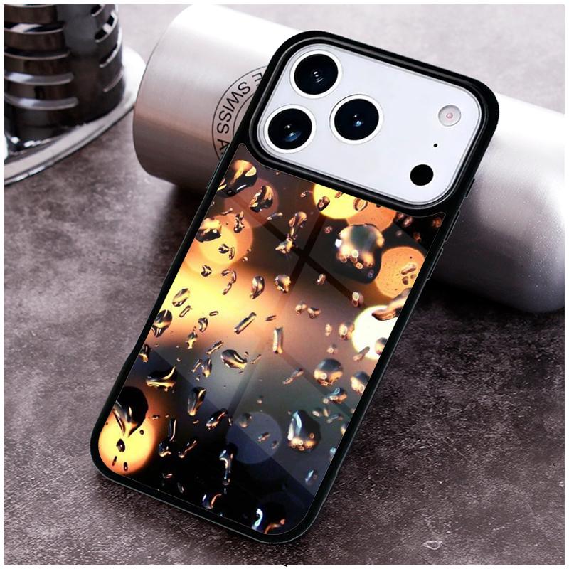 Чехол для телефона «Капли дождя на окне» для iPhone 17 16 15 Pro Max Air 14 13 12 11 Plus Ударопрочный Чехол Capa
