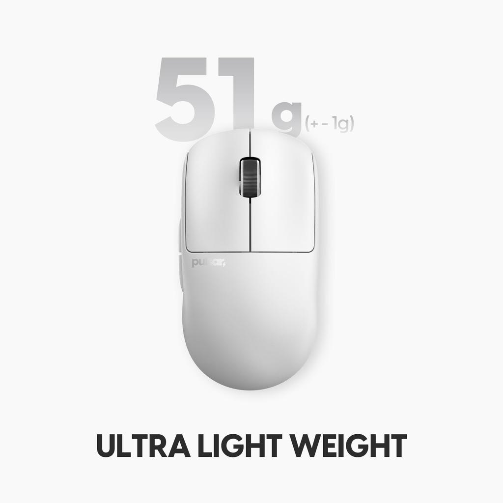 Pulsar Gaming Gears X2 v3 mini Wireless Gaming Mouse Ultra Light 51g Symmetrical 1ms 32000 DPI Optical swhich Flagship Sensor 2.4Ghz XS-1
