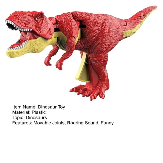 Детский динозавр с подвижными суставами, кушающим ртом, качающейся игрушкой, ревущий малыш, модель динозавра тираннозавра