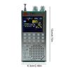 ATS125 ESP32 65-108MHz Portable Bluetooth Radio Receiver TEF6686 Chip RDS Data Display Radio LCD Screen Telescoping Antenna