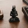 Baizihuahu Фигурка Анубиса, 3D-печатная статуя египетского бога, медитирующая с руками в форме сердца, Мифический декор для стола для дома и офиса, Коллекционный подарок