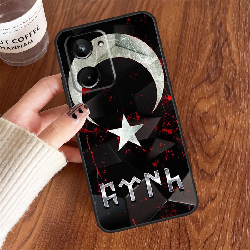 Турция Турецкий Флаг Для Realme 10 11 12 13 14 15 Pro Plus C65 C71 C75 C55 C63 C61 C53 C67 C35 GT6 GT7 Pro Чехол