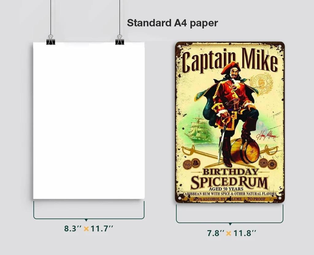 Винтажный ромовый бренд, металлическая жестяная вывеска, булавка для девушки, плакат, металлические вывески, мужская пещера, домашний гараж, металлическая доска, украшение на стену, жестяная вывеска, декор