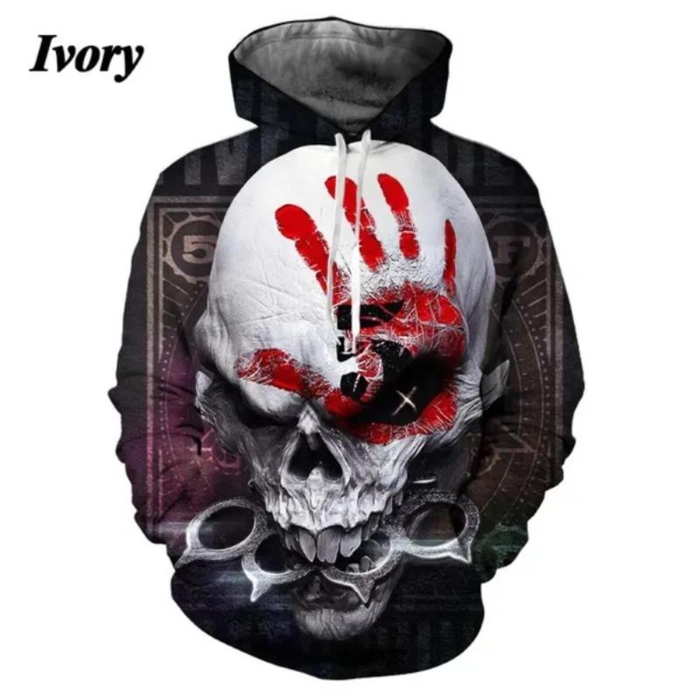 Men's And Women's Five Finger Death Punch Hoodies 3D Printing Casual Autumn Winter Sweatshirts Hip-hop Rock Hoodie