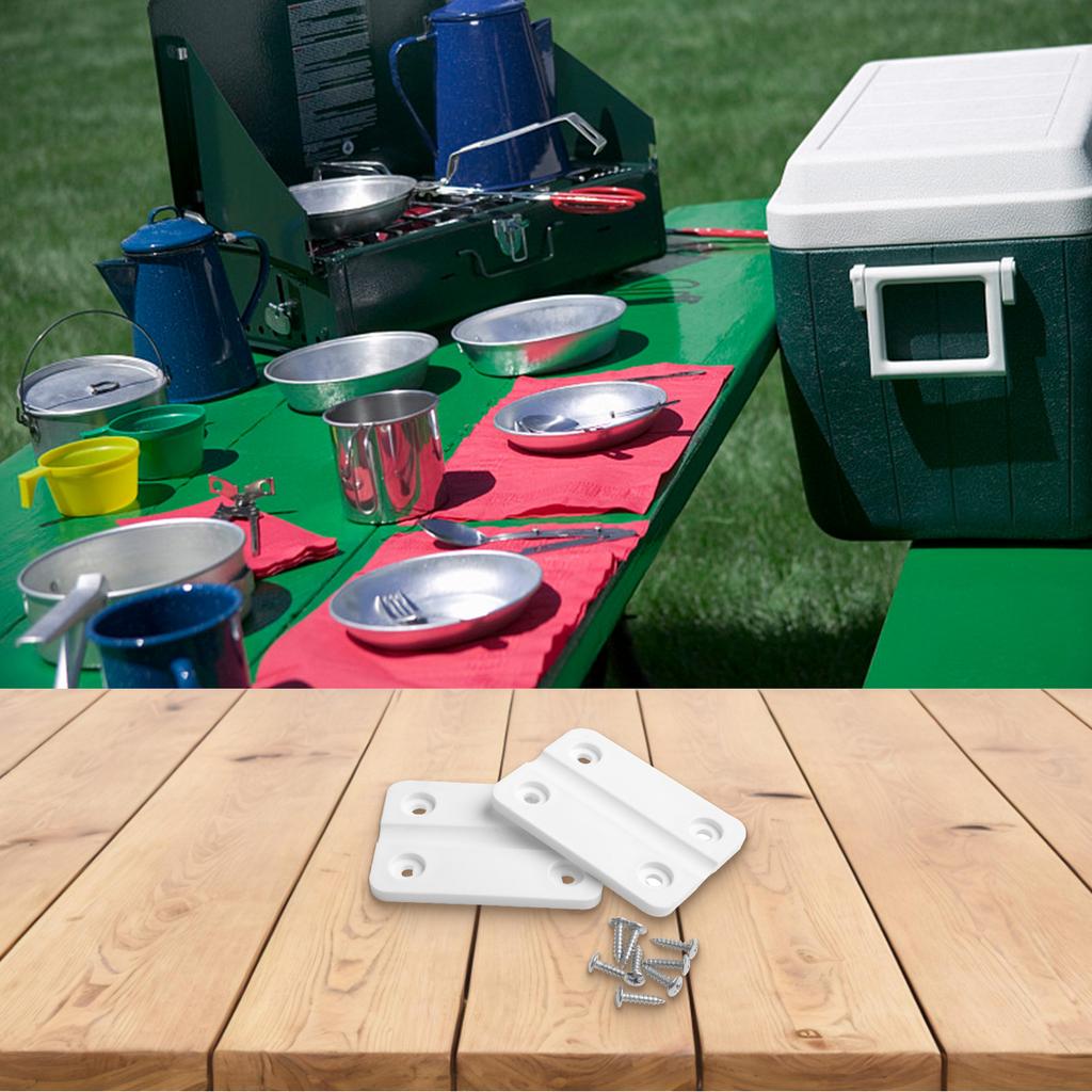 2 шт. Запасные петли с 8 шт. винтами из нержавеющей стали 16x4 мм Комплект деталей для пластиковых петель для кулеров Igloo Аксессуары