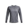 Long Sleeve Training Crew Neck T-Shirt with Logo Print Men Tops Peach Gray 1328496-012