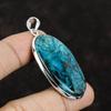 Подвеска из хризоколлы, подвеска из драгоценного камня, подвеска из стерлингового серебра 925 пробы, ювелирные изделия из хризоколлы, подвеска ручной работы, женский специальный подарок, новый кулон