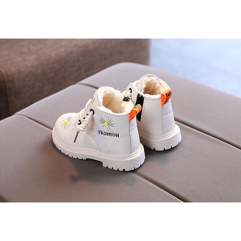 Детские ботинки Little Daisy, зимние теплые хлопковые зимние сапоги для мальчиков и девочек, зимние сапоги, обувь на платформе
