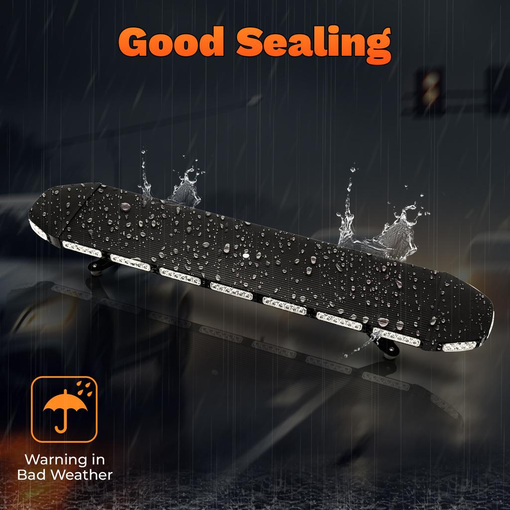 108-светодиодная стробоскопическая световая панель, 15 режимов, водонепроницаемый маяк предупреждения IP66 для аварийного грузовика, снегоочистителя, буксировщика