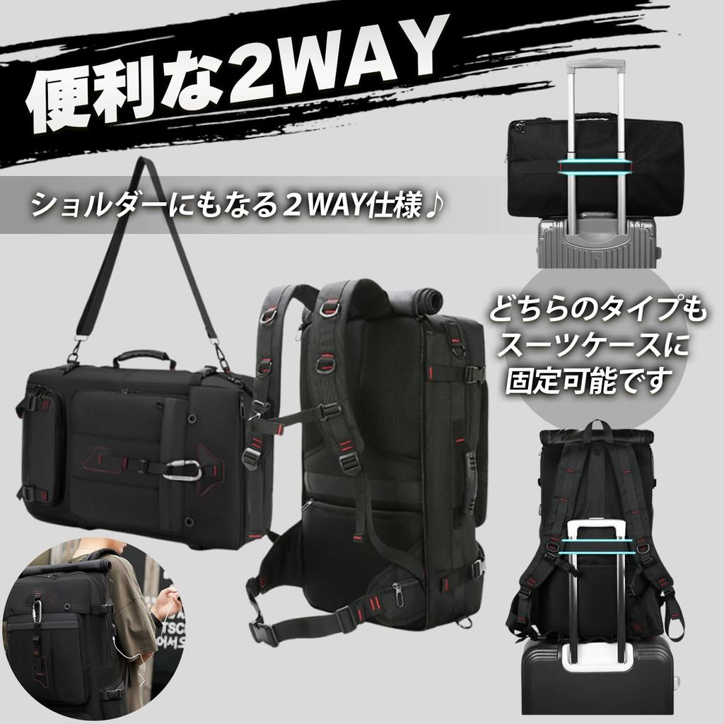 Large Capacity Backpack Business Backpack Square Type 60L Multifunctional Rucksack Climbing Travel Camping Outdoor Hiking Disaster Prevention