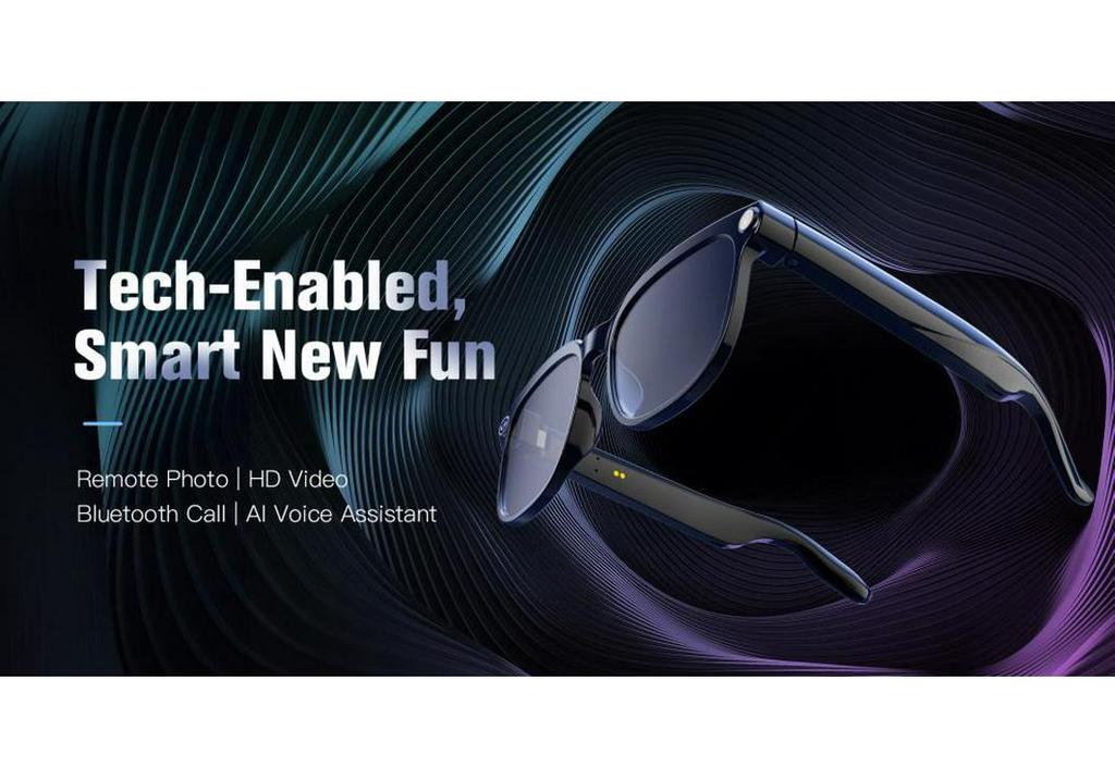 AI Bluetooth Smart Glasses: 800W Camera, Video Recording, and Simultaneous Interpretation