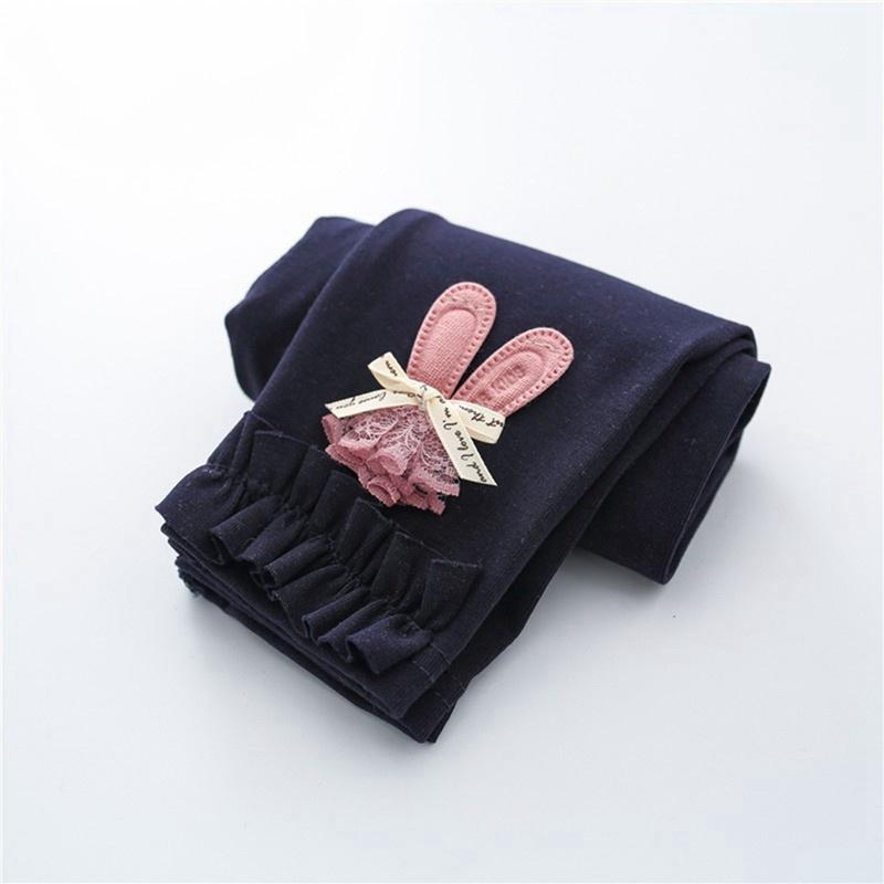 Детские брюки для маленьких девочек, милые длинные брюки, детские эластичные брюки