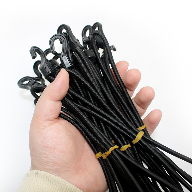 0,4 м/1 м/1,5 м/2 м сверхмощный эластичный банджи-амортизирующий шнур, растягивающийся пластиковый крючок, автомобильная палатка для багажа, каяк, лодка, каноэ, велосипед, веревочная стяжка