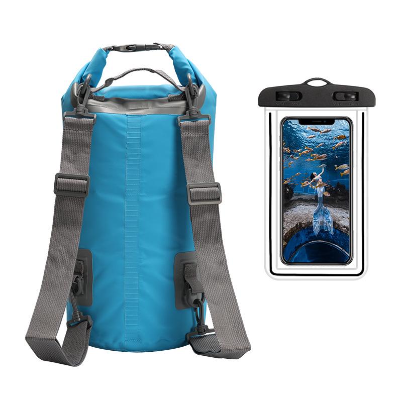 Camouflage PVC Waterproof Backpack for Swimming, Beach, and Drifting