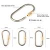 Buckle Backpack Buckle Outdoor Camping Carabiner TC4 Titanium Keychain Lightweight Hanging Buckle