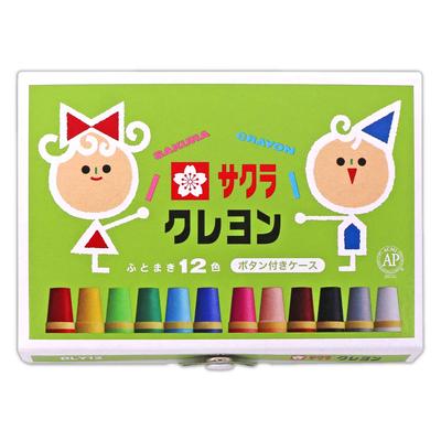 Sakura Craypas Crayon 12 цветов футляр с кнопкой BLY12