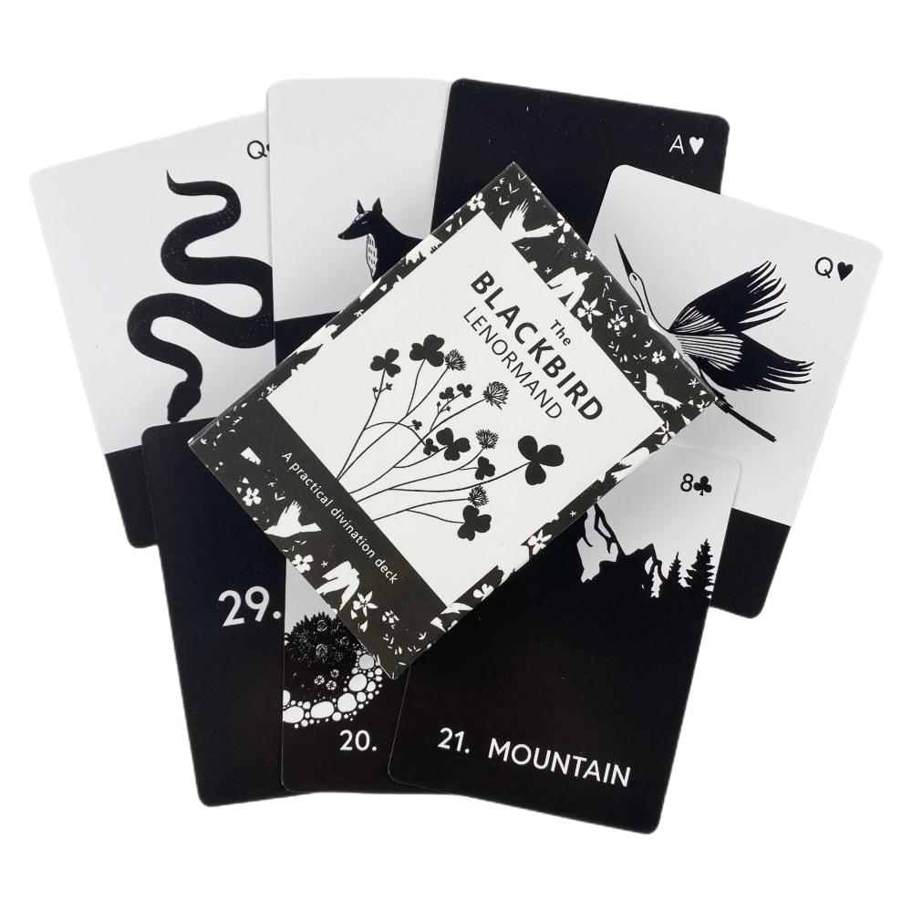 Blue Bird Lenormand Oracle Cards Tarot Divination Deck English Vision Edition Board Playing Game For Party