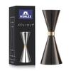 WOMLEX Stainless Steel Measuring Cup with Graduated Markings, Jigger Cup for Cocktails and Whiskey (Black, 30ml/60ml)