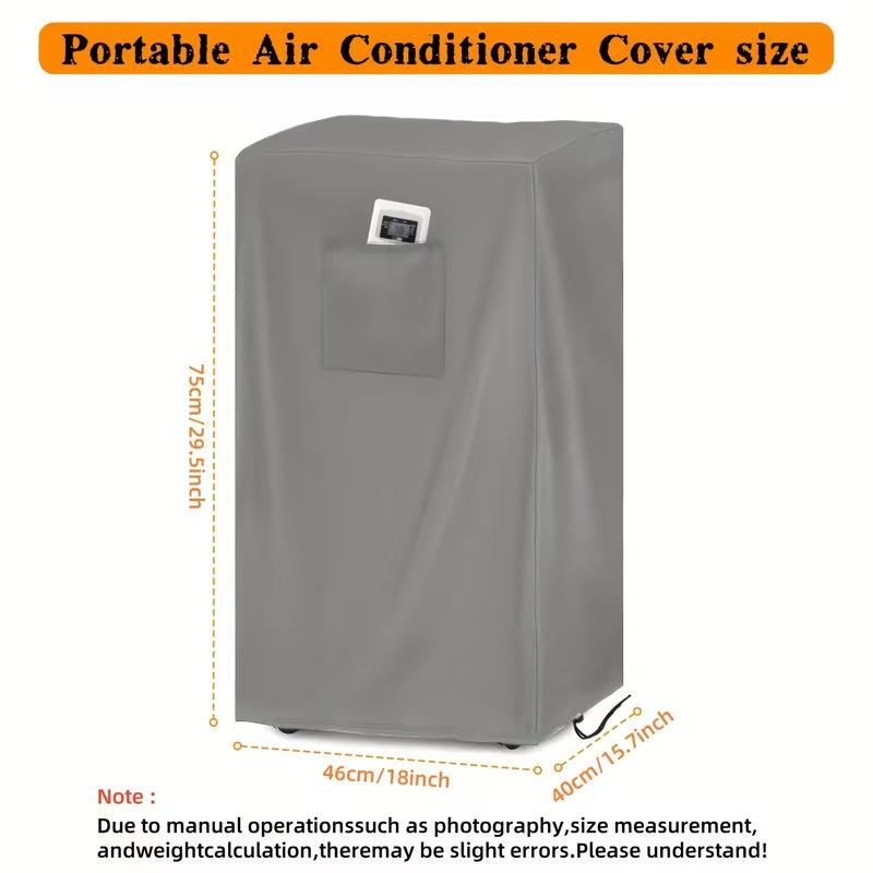 Indoor Air Conditioner Cover 46x40x75cm Waterproof Dustproof Protective Cover for Small AC, Humidifier & Dehumidifier