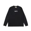 Tide Brand Gallery Basic Logo Printing Heavy Cotton Long Sleeve Bottom Shirt Men's and Women's Couples T-Shirt Cotton T