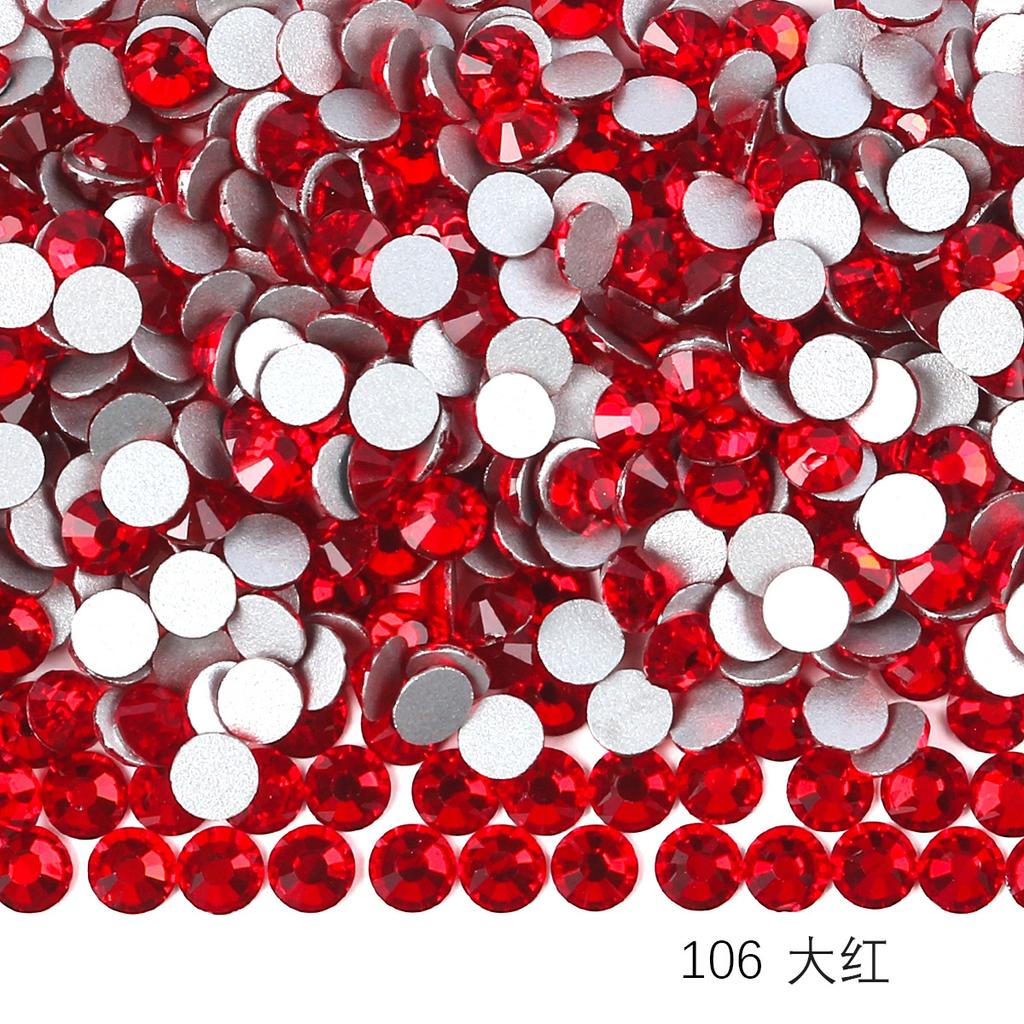 Круглый стеклянный страз DIY маникюр бриллиантовая ювелирка, наклейка-дрель для аксессуаров чехла мобильного телефона, хрустальное стекло плоское дно имитация бриллианта