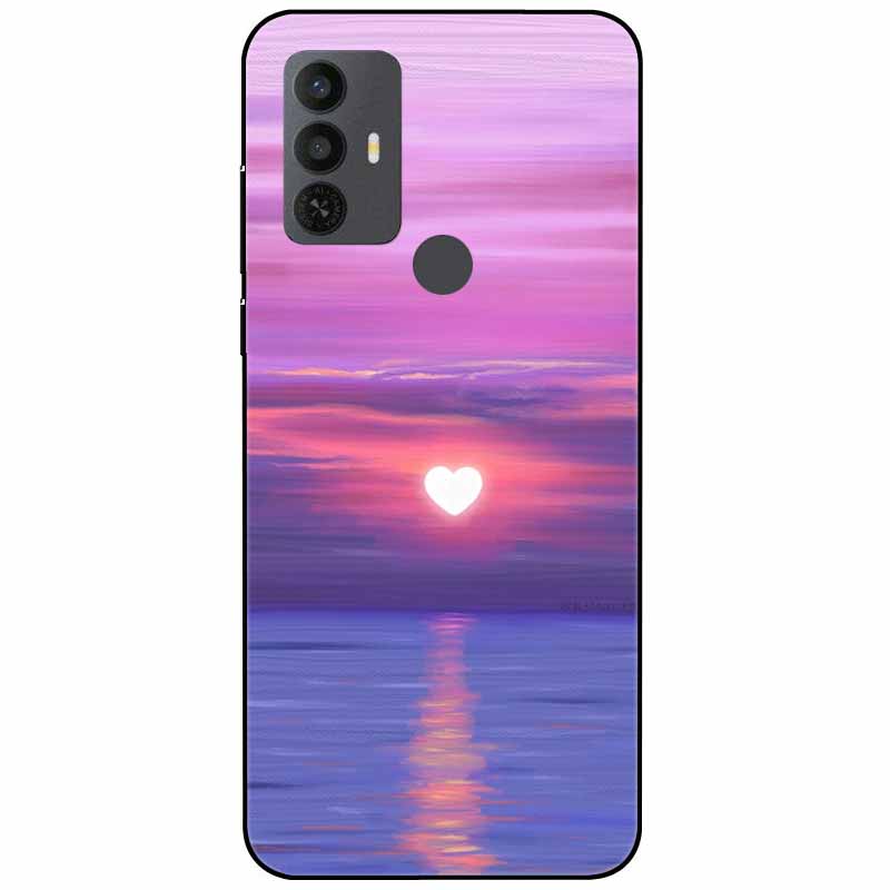 Phone Cover For Alcatel 1V 2021 Case Silicone Lovely Black Bumper Soft TPU Coque for Alcatel 1V (2021) 6002A 6002D 1 V Shells