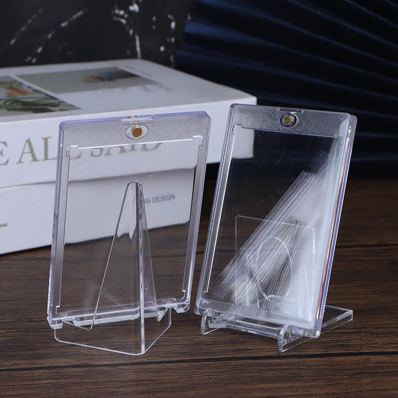 1 комплект 35PT магнитный держатель для карт поддержка карты протекторы жесткие пластиковые рукава торговый дисплей кейс спортивная карта Yugioh