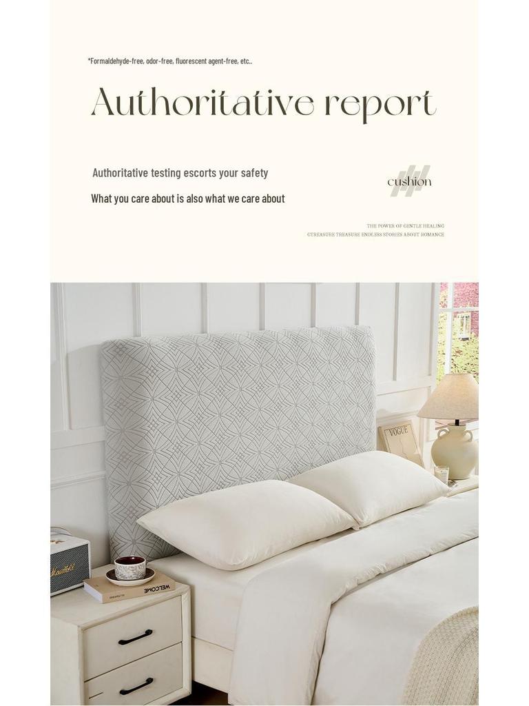 Жаккардовый чехол для изголовья: Утолщенный, Пыленепроницаемый, Нескользящий, Износостойкий, Эластичный Чехол-накидка и Защита спинки