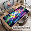Game Controller Theme Customized Mouse Pad Personalized Print Name Text Desk Mat For Home Office Table Decor