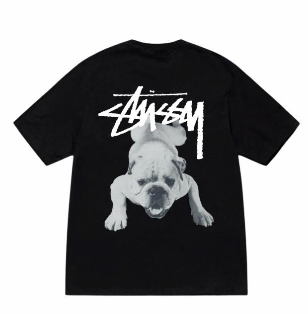 Футболка Stussy Stock Dog Черная 1905159 Унисекс