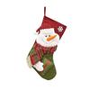 Christmas Stocking Lovely Snowman Santa Patterns For Xmas Tree Hanging Stocking Pendant Candy Gift Bag Christmas Ornament