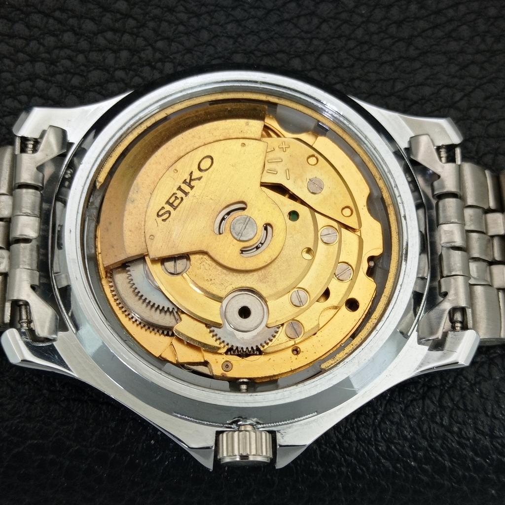 ВИНТАЖНЫЕ ОТРЕМОНТИРОВАННЫЕ МУЖСКИЕ АВТОМАТИЧЕСКИЕ ЧАСЫ SEIKO 5 ЯПОНИЯ СИНЕГО ЦВЕТА ДИСКА a442113-4