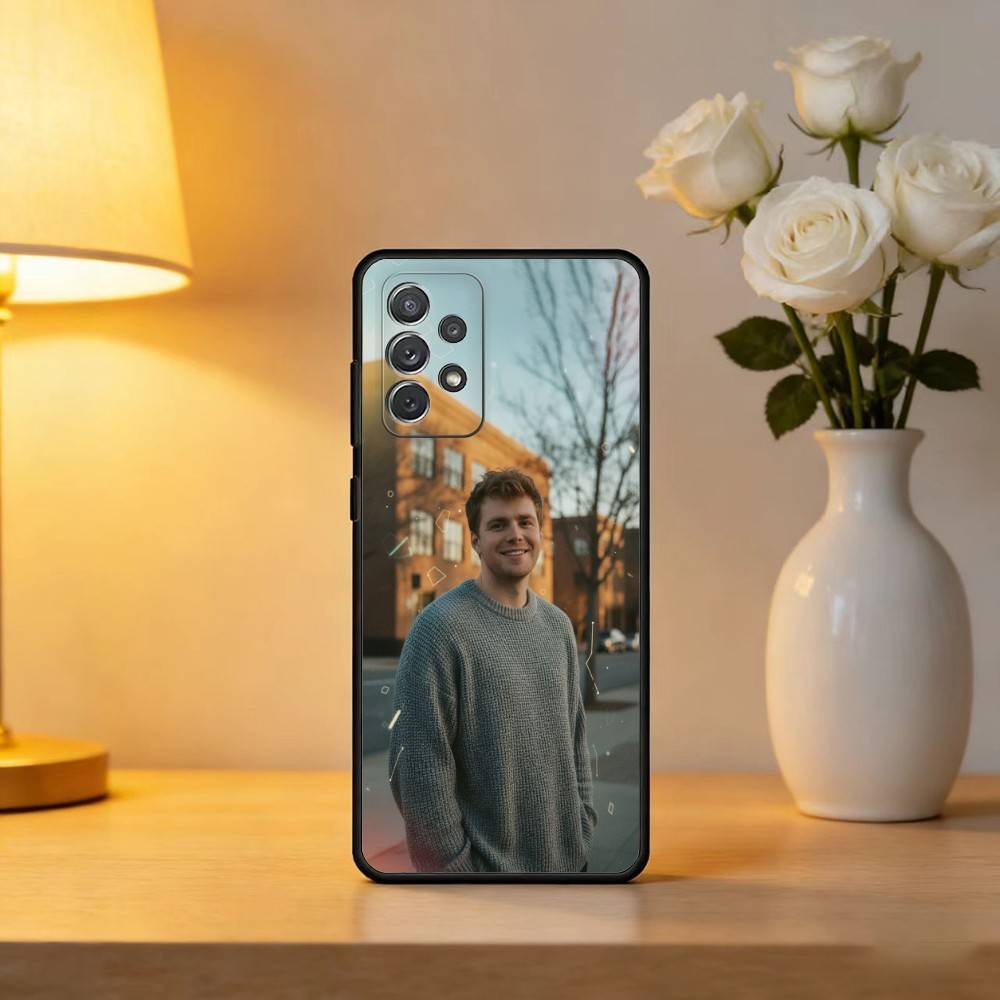 Чехол для телефона Singer A-Alex W-Warren для Samsung Galaxy A73, A72, A71, A70, A53, A52, A51, Мягкий силиконовый черный чехол