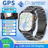 Новые мужские военные умные часы со встроенным GPS, большая батарея 1000 мАч, водонепроницаемость IP68, светодиодный фонарик, HD Bluetooth-звонки