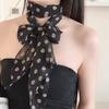 New Korean Version Ins Chiffon Polka Dot Long Scarf Women's Printed High-end Versatile Accessory Scarf Neck Scarf