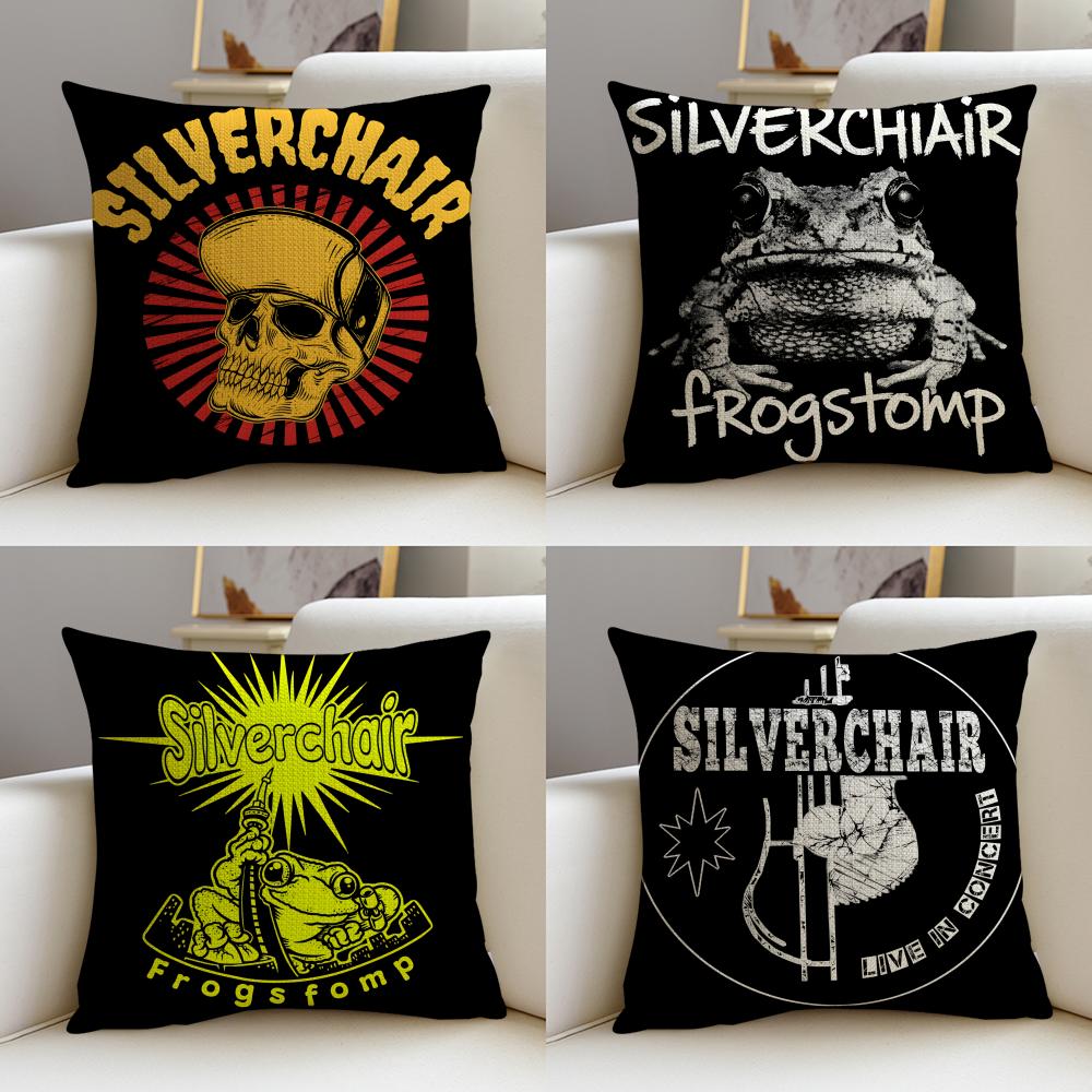 Alternative SSilverchairS Cushion Cover Breathable and skinfriendly linen pillowcase square removable and washable cushion