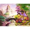 Полный круглый алмаз картина маленький мост люди вышивка крестом горный хрусталь мозаика домашний декор
