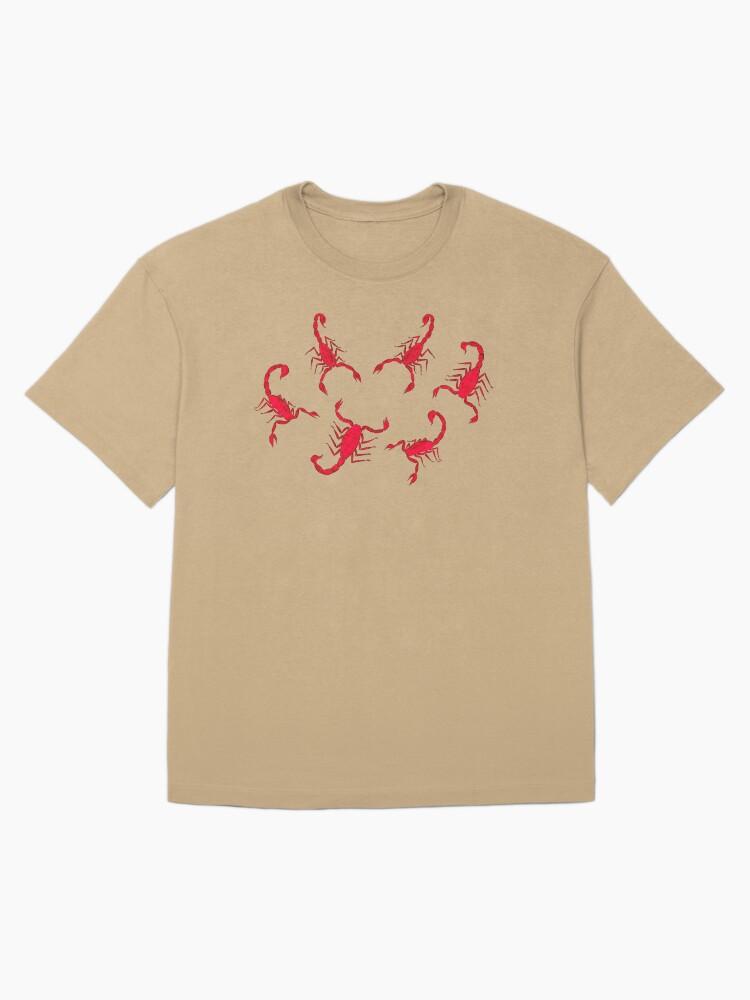 Scorpions Simple Scorpions on Black Oversized T-Shirt