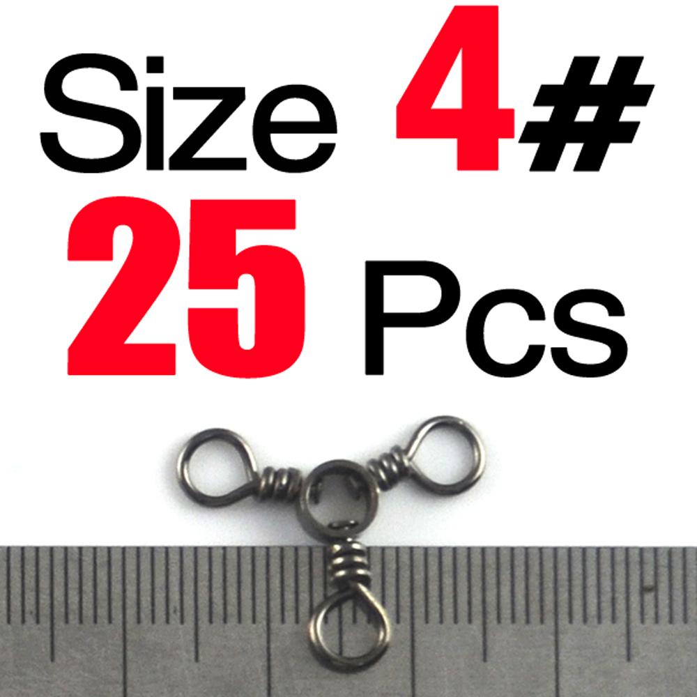 Рыболовные крючки Nickel Swivel Hook Трехсторонний вертлюг Рыболовные вертлюги Тройничные вертлюги Рыболовный соединитель